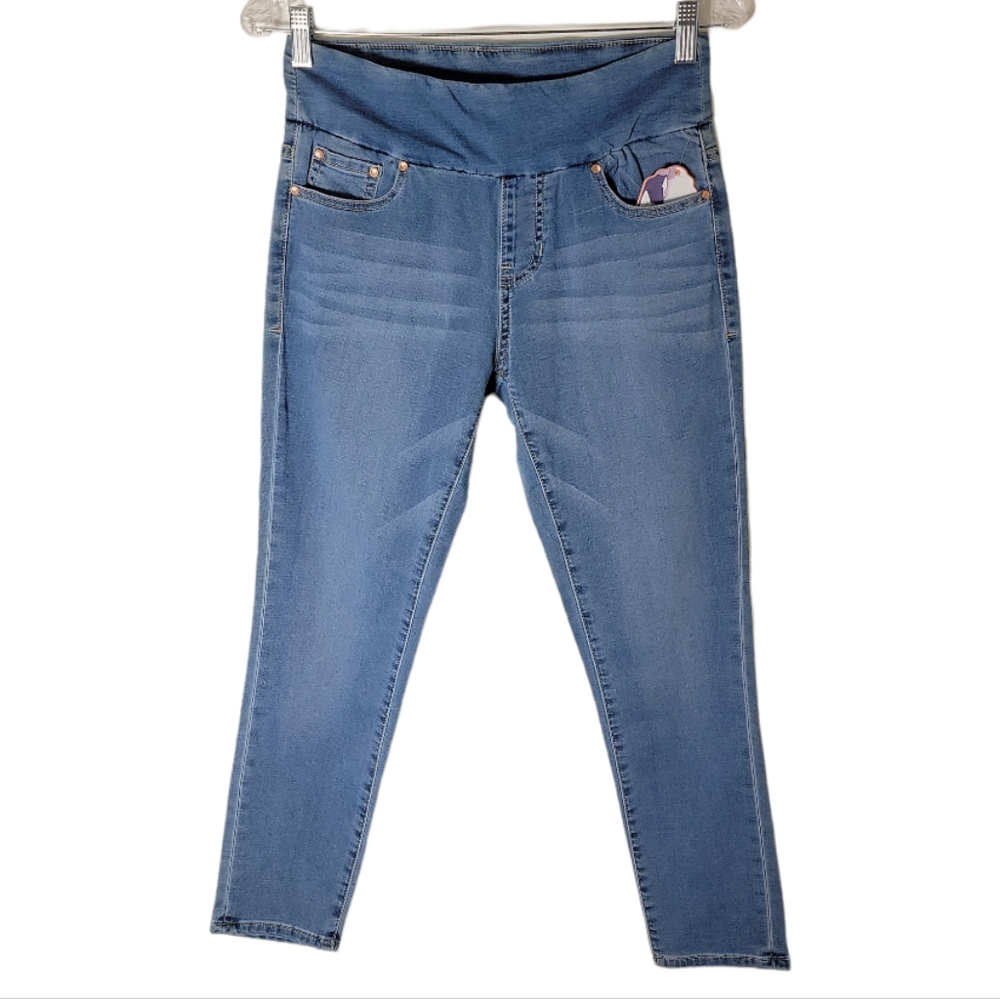 JAG Nora skinny ankle jeans high rise blue denim womeb's size 4 freedom knit